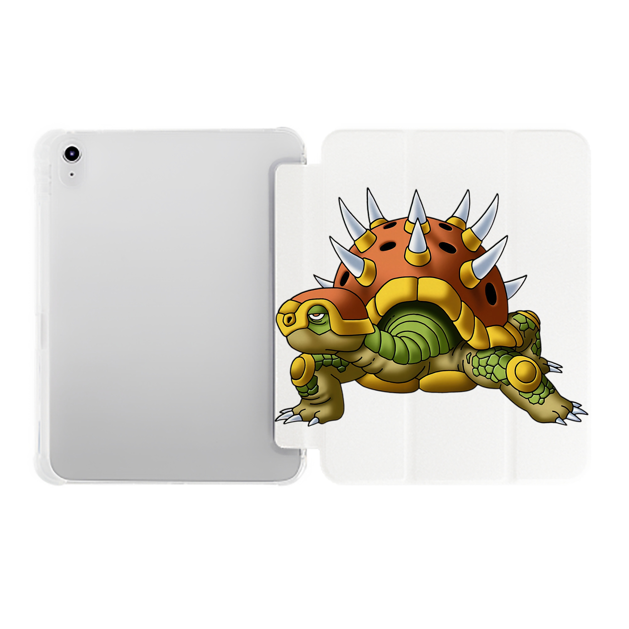 （画像用） ドラゴンクエスト Doragon Kuesuto Dragon Quest IPad ケース ペン収納付き 三つ折りスタンド PUレザー×シリコン 対応機種9.5/10.5/10.9インチ